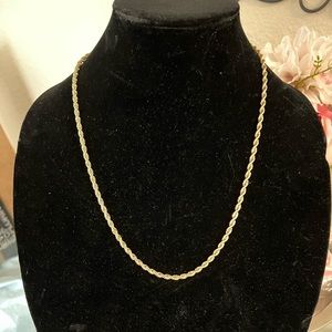 Gold Rope! Costume jewelry 20” 90’s fashion